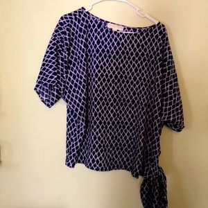 Michael Kors tie at waist dressy top